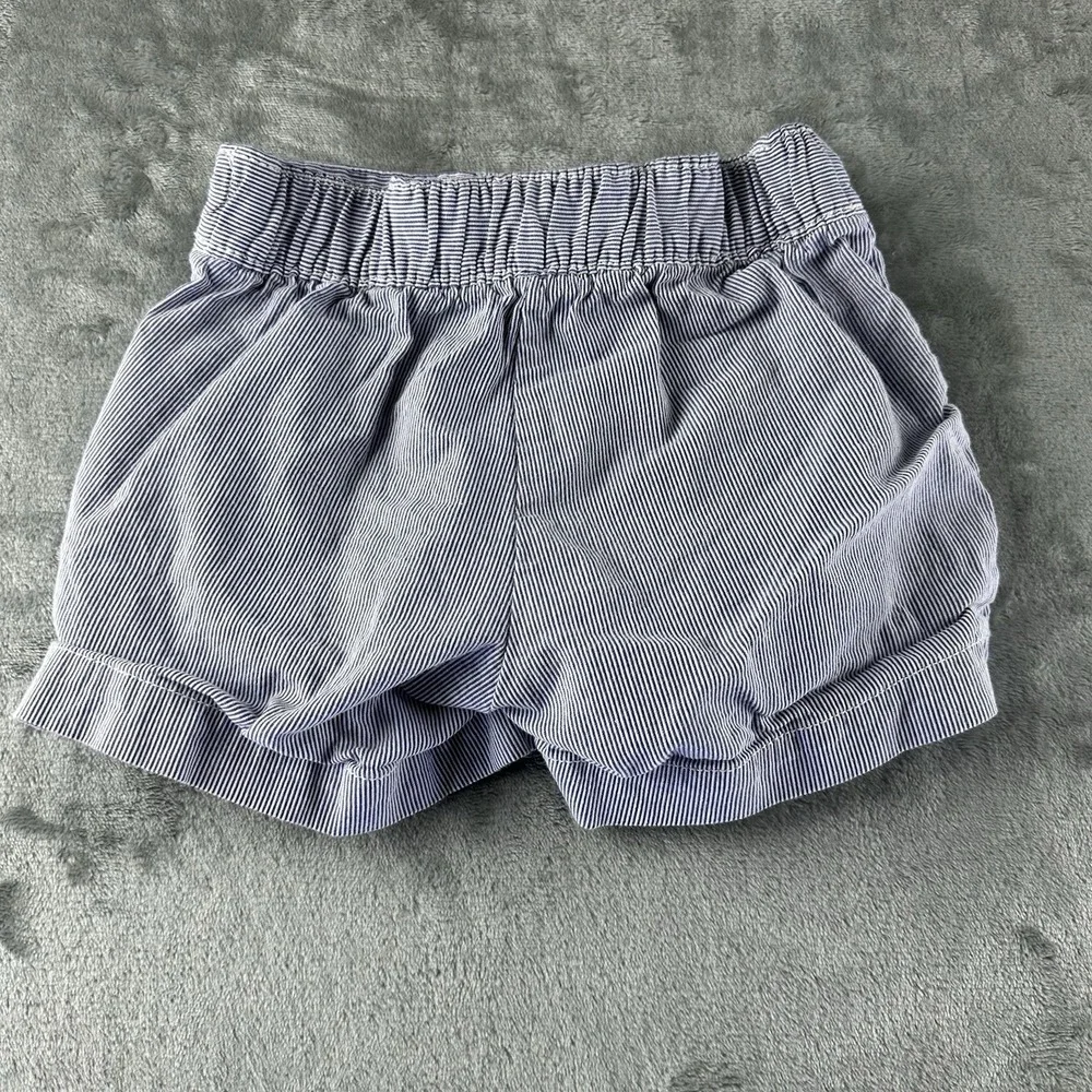 Gap Kids Shorts Girl's S Navy Blue & White Stripe